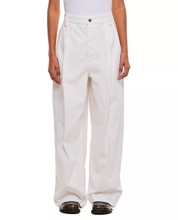 Bottega Veneta - White Over Denim Pants - Größe 36 - white