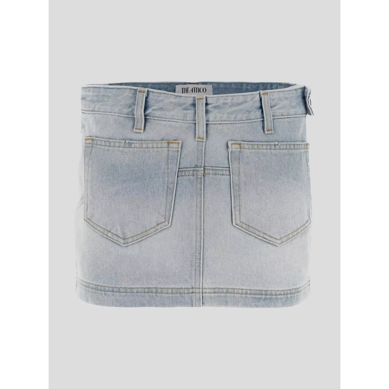 The Attico Zijden rok The Attico Skirts Clear Blue blau