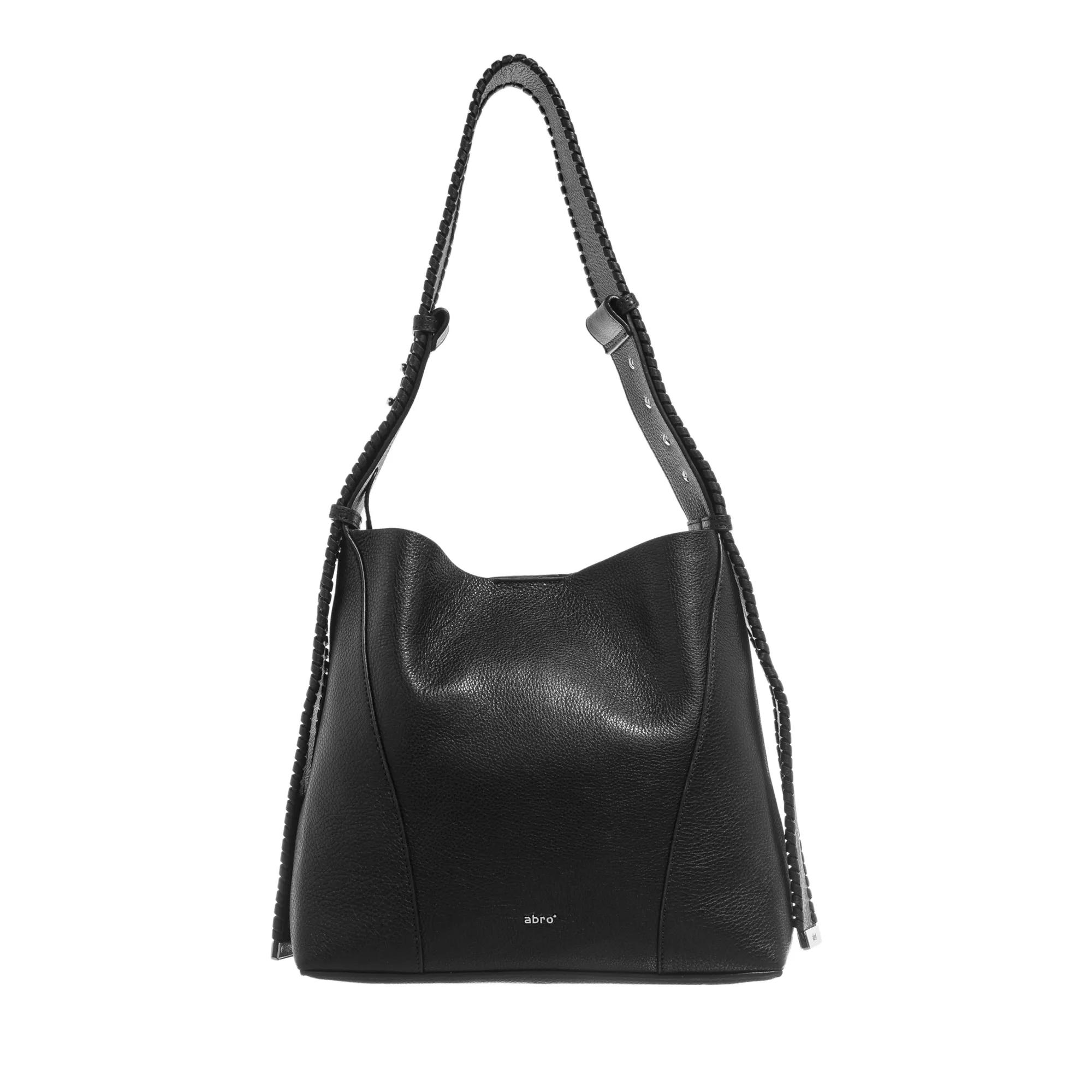 Abro Hobo Bag - Umhängetasche M - Gr. unisize - in Schwarz - für Damen