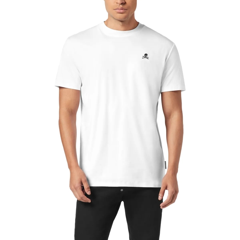 Philipp Plein T-Shirt T-Shirt Rundhalsausschnitt Ss Skull weiss(Image 3)
