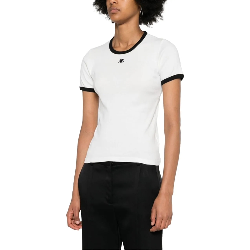 Courrèges T-shirt T-Shirts And Polos White weiß(Image 3)