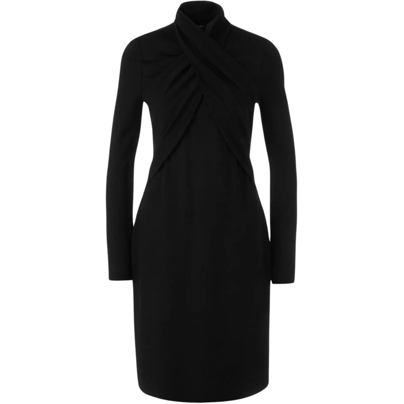 Marc Cain Midikleid Marccain  Jurken Zwart Xc 21.46 M43 schwarz