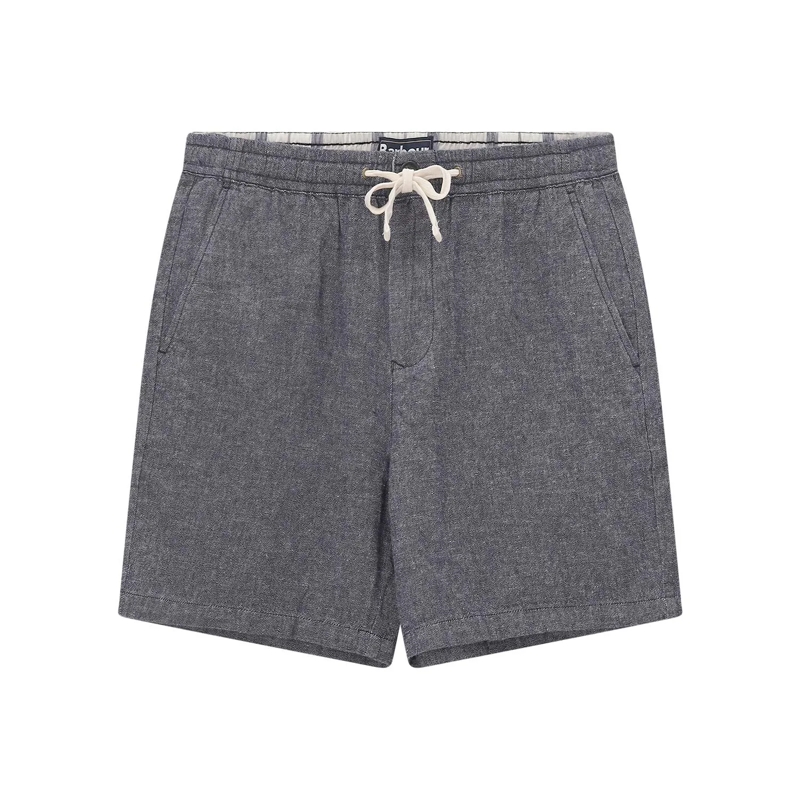 Barbour Bermuda-Shorts Shorts Stillwater aus Leinen dunkelblau