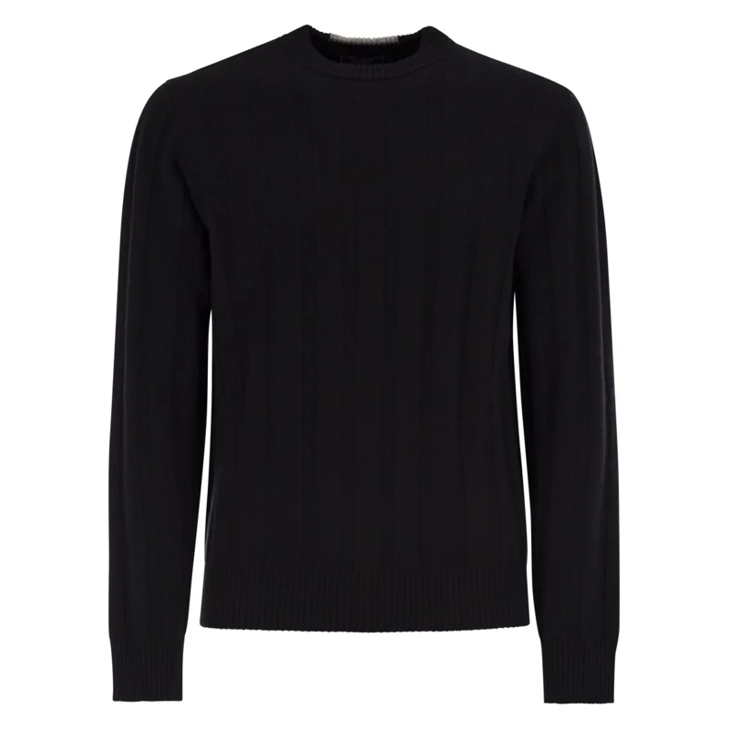Peserico Trui Wool And Cashmere Ribbed Jumper Blue
