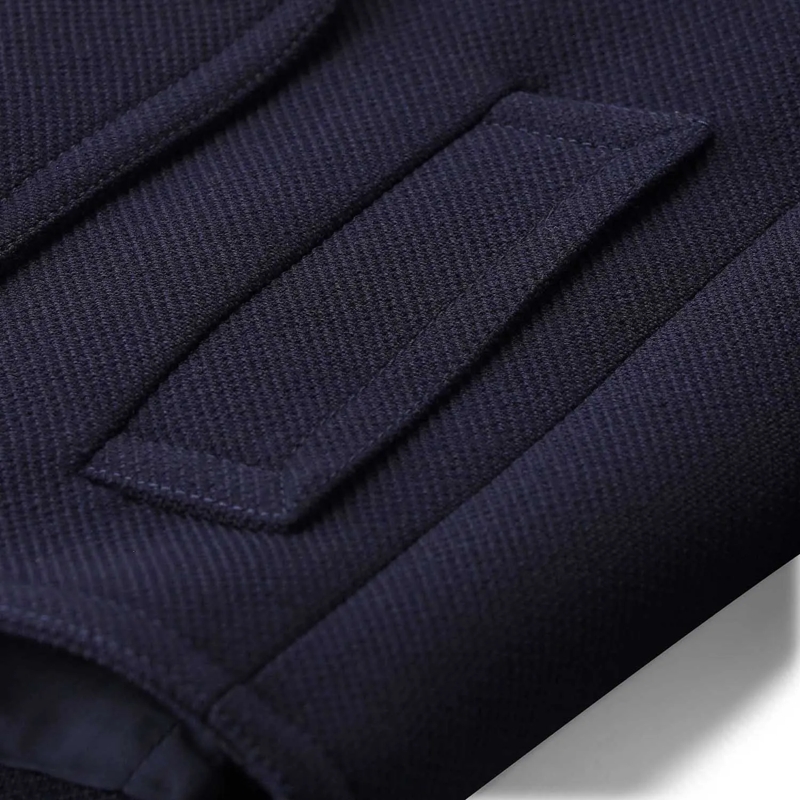 Balenciaga Jacke Blazer aus Baumwoll-Mix blau(Image 6)