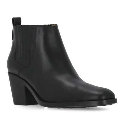 Tod's Leather Boots Black Stiefel