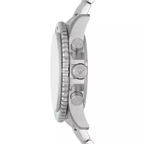 Emporio Armani Chronographe Chronograph Stainless Steel Watch Silver (Image 2)