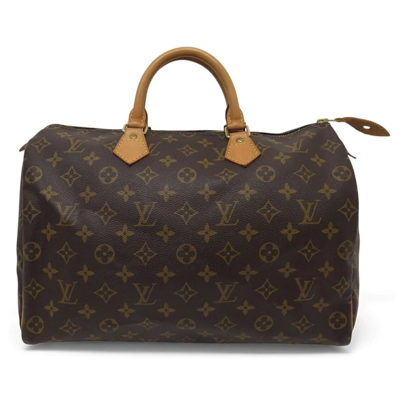 Louis Vuitton Duffle Bag VINTAGE LOUIS VUITTON SPEEDY 35 MONOGRAM CANVAS HA braun