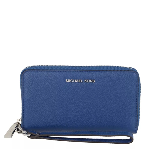 MICHAEL Michael Kors Large Flat Multifunctional Phone Case Wallet Sapphire Portafoglio continental