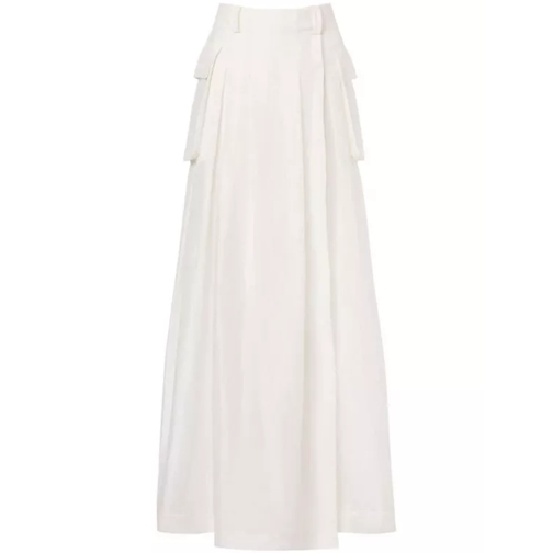 Alberta Ferretti Long Skirt White 