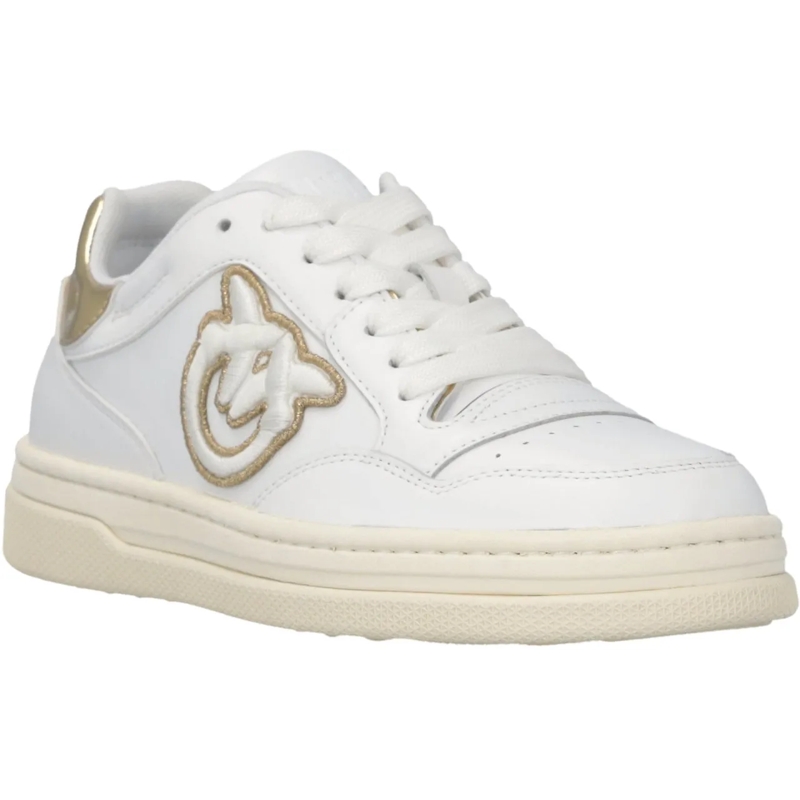 Pinko Sneaker basse Flat Shoes Whiteplatinum silber