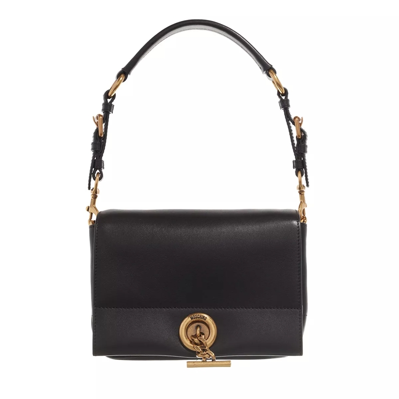 Moschino Schultertasche Metal Toggle Shoulder Bag Fantasy Print Black