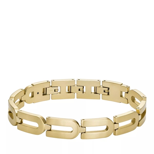Fossil Heritage D-Link Chain Gold-Tone Stainless Steel Ch Gold Armband