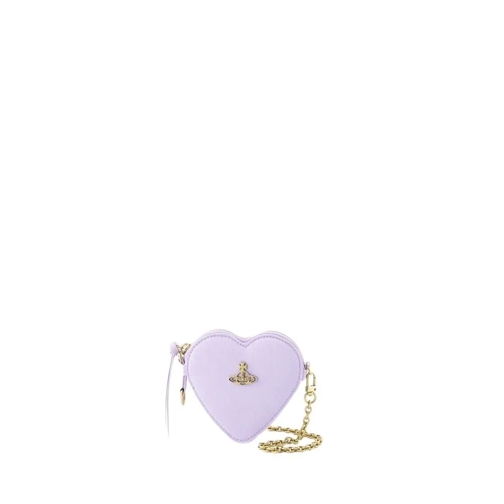 Vivienne Westwood Schultertasche Moire Heart Wristlet Bag - Synthetic - Purple Purple