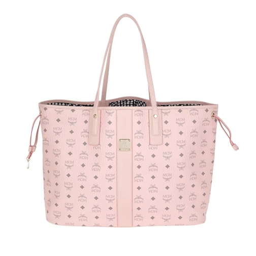 MCM Liz Visetos Shopping Bag Large Powder Pink Boodschappentas
