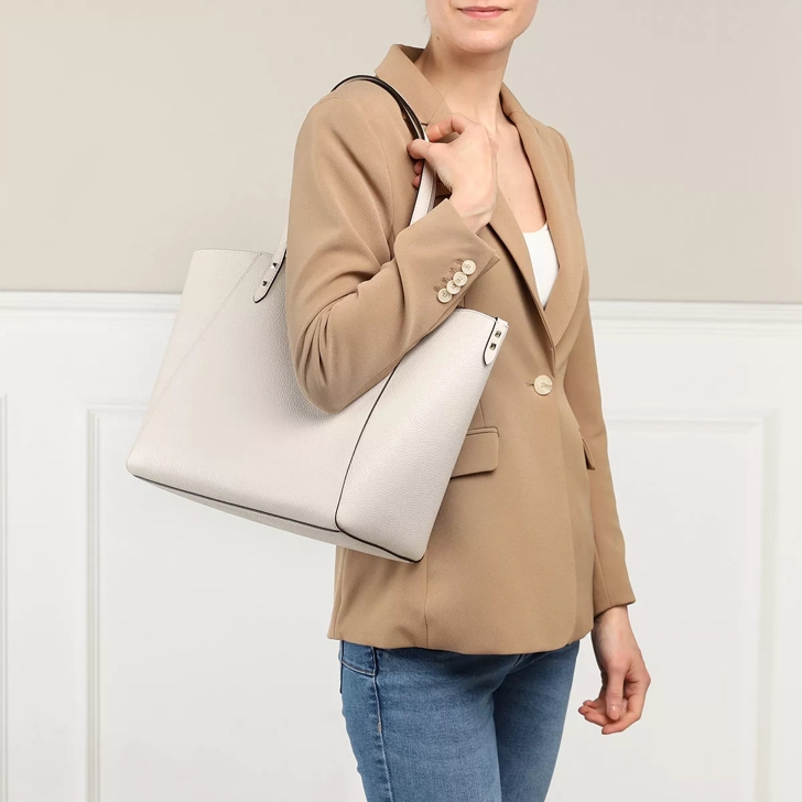 Large Michael Kors Cream Canvas Tote Bag 