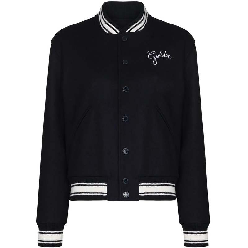 Golden Goose Bomberjacke Wool Blend Bomber Jacket Blue