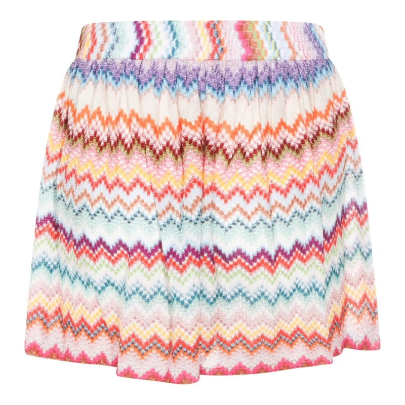 Missoni Casual Shorts Zigzag Patterned Shorts With Relaxed Fit Neutrals