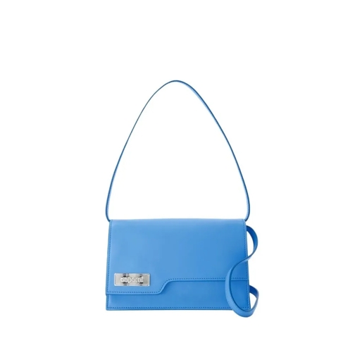 Coperni Schultertasche Mini Folder Bag - Leather - Blue Blue