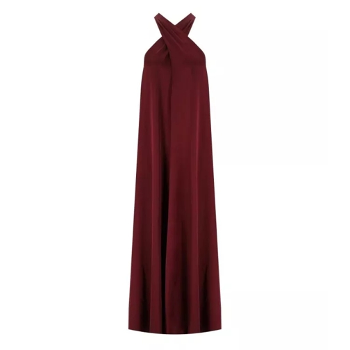 Essentiel Antwerp Finch Burgundy Long Dress Burgundy 