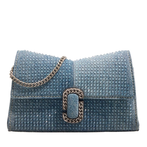 Marc Jacobs The Chain Wallet Light Blue Crystal Borsetta a tracolla