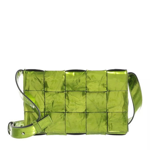 Bottega Veneta Small Cassette Shoulder Bag Chloropyll Green Crossbody Bag