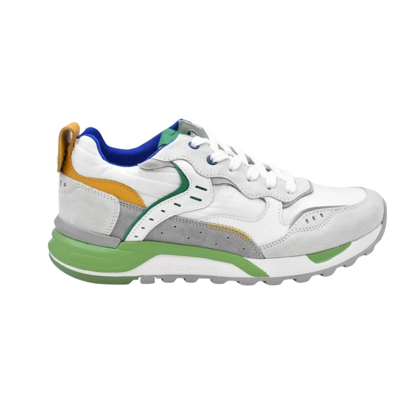Voile Blanche Lage-top sneaker Blue Green Ochre Suede Blend Sneakers Multicolor