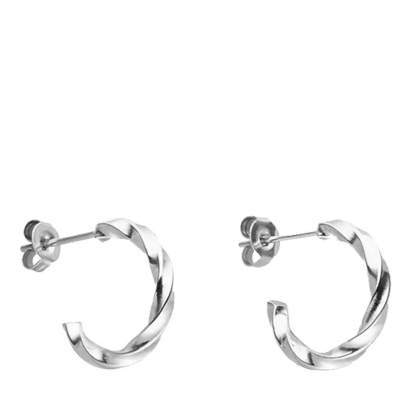 Purelei Ohrstecker Creolen Kelani silber