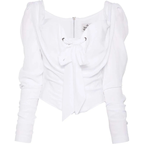 Vivienne Westwood Hauts à manches longues Top White weiß