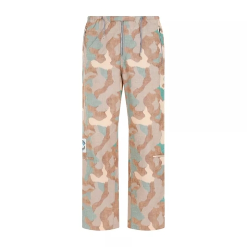 Acne Studios Orange Green Cotton Pants Multicolor 