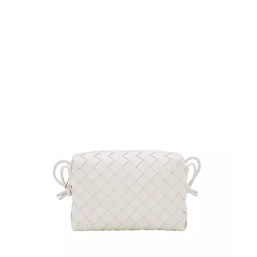 Bottega Veneta MINI LOOP LEATHER SHOULDER BAG White Minitasche