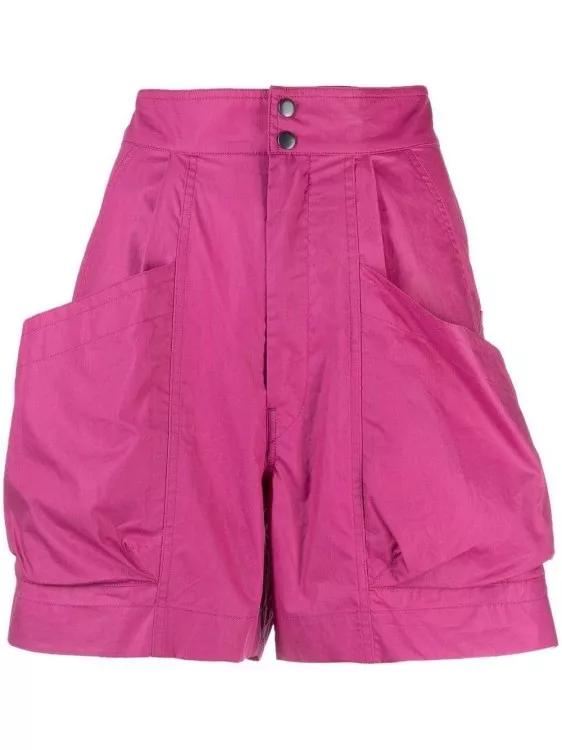 Etoile Isabel Marant - High-Waisted Cotton Mini Shorts - Größe 36 - pink