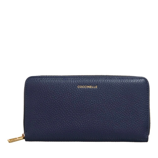 Coccinelle Coccinellemagie Royal Blue Portemonnaie mit Zip-Around-Reißverschluss