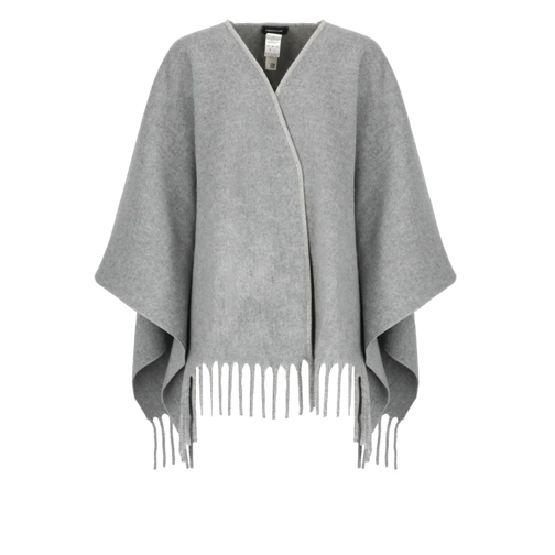 Fabiana Filippi Umhang Wool Cape Grey