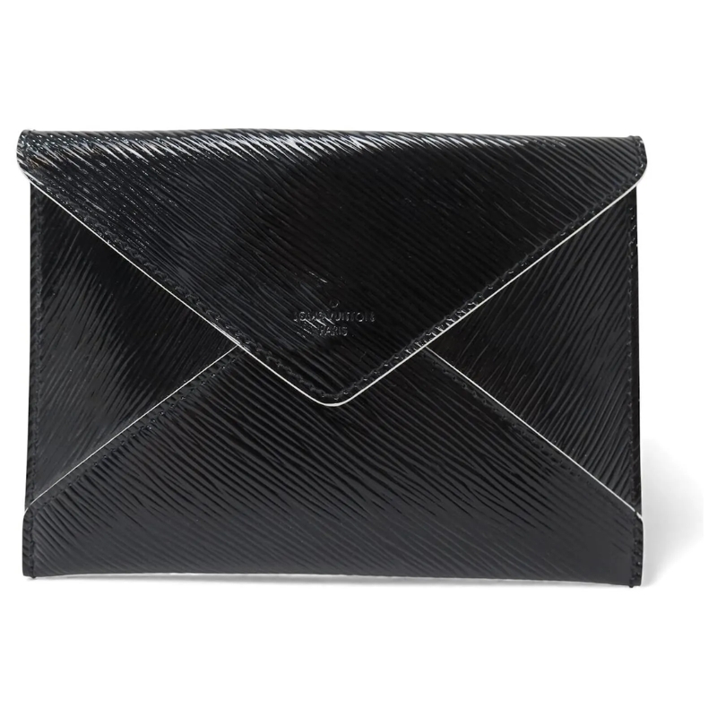 Louis Vuitton Clutch LOUIS VUITTON EINLADUNGSUMSCHLAG PM AUS SCHWARZEM  schwarz