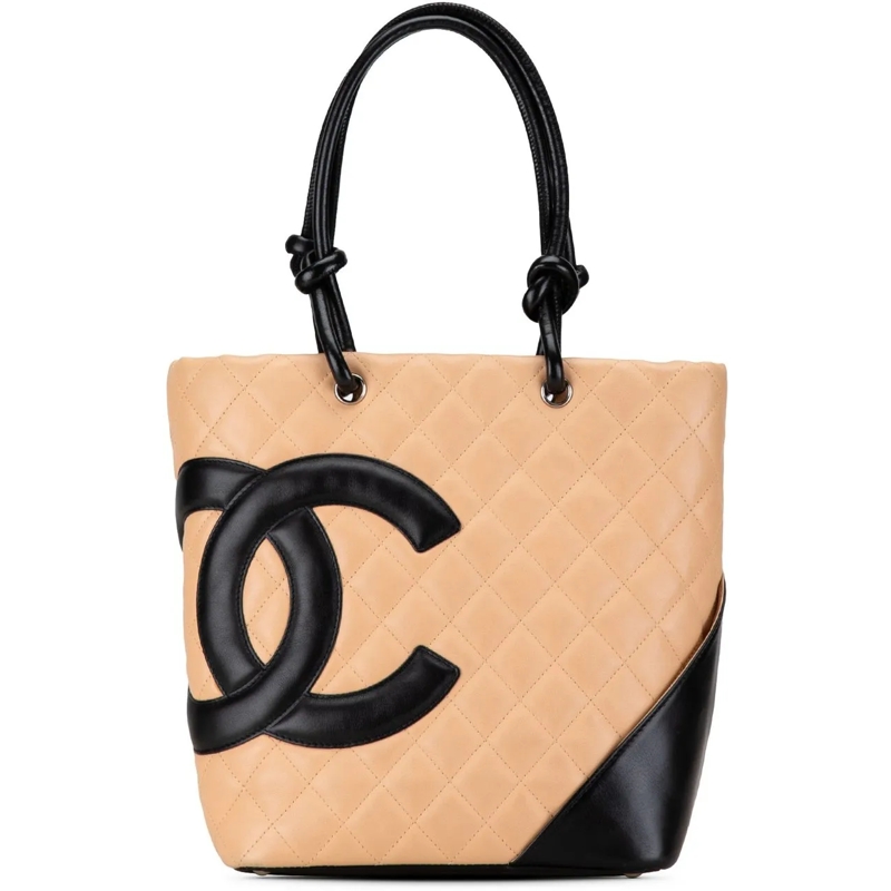 Chanel Shopper Medium Lambskin Cambon Ligne Tote braun