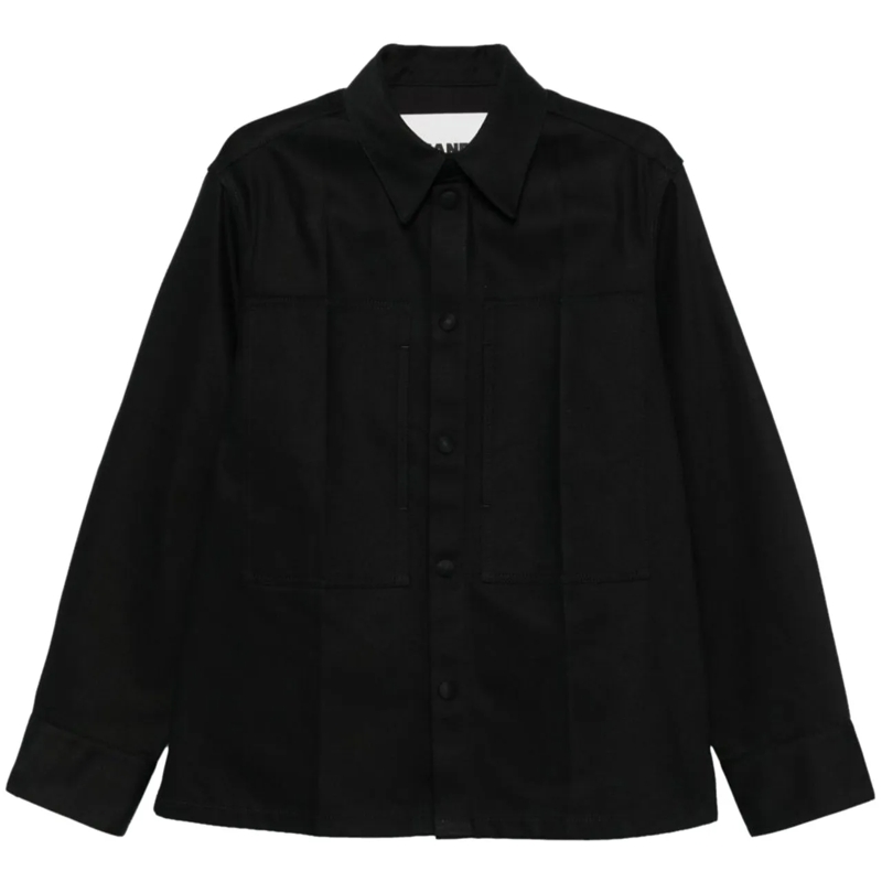 Jil Sander Legeres Oberteil Shirts Black schwarz