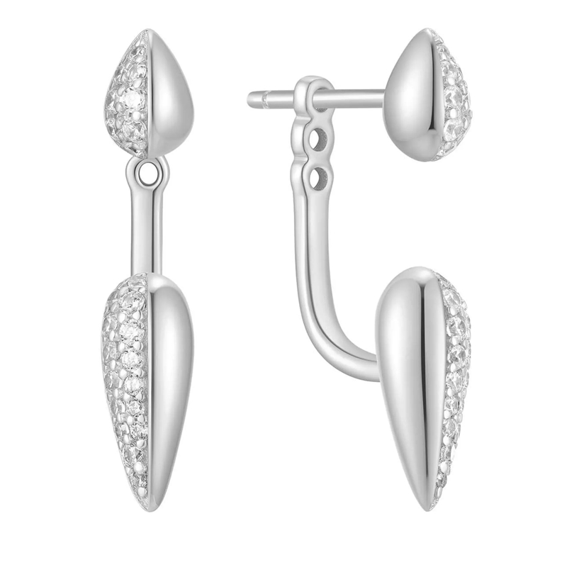 Ania Haie Ohrstecker 925er Sterlingsilber Puffy Spike silber