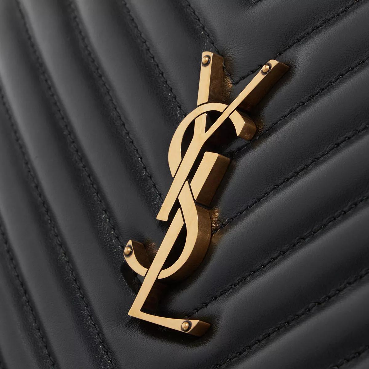 Saint Laurent Crossbody bags Ysl Lou in zwart