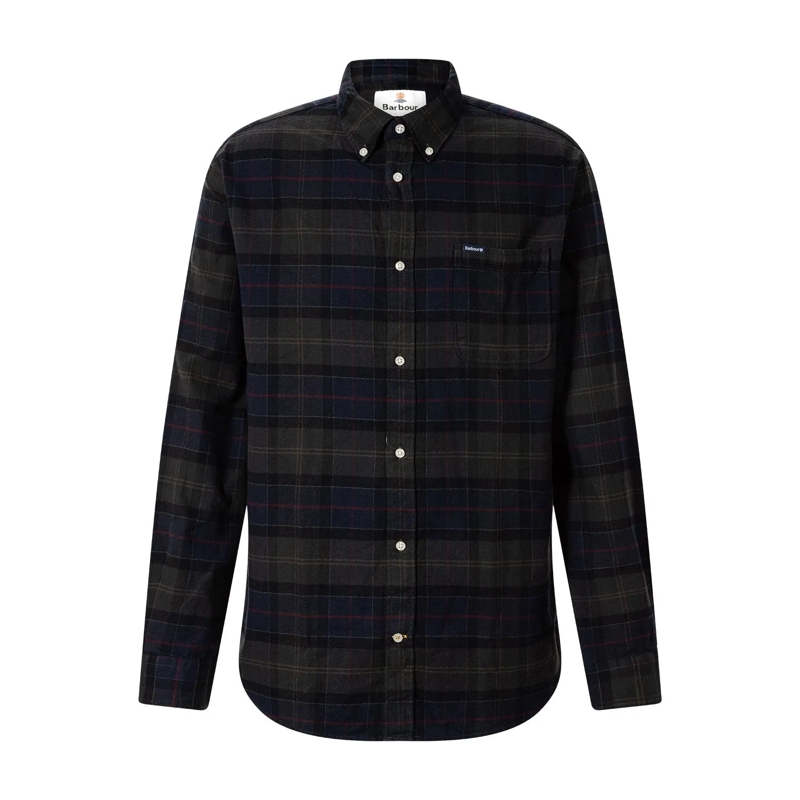 Barbour Chemise Hemd Kyeloch Tailored blau