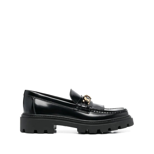 Tod's Black Leather Shoes Black Ballerine