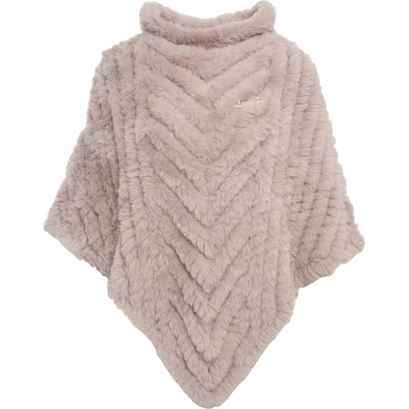 LIU JO Veste de transition Faux fur cape rose