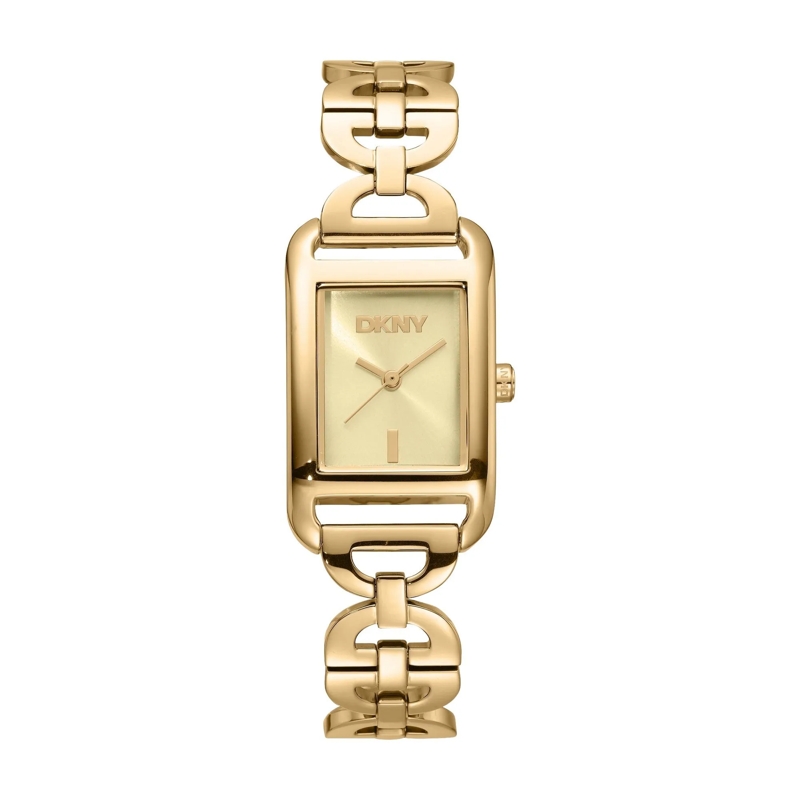 DKNY Quarzuhr Quarzuhr Open Link Square Watch gold