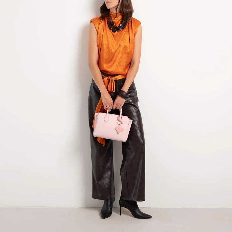 MCM Tote Milla Lthr Tote Sml Qa Lotus Pink(Image 2)