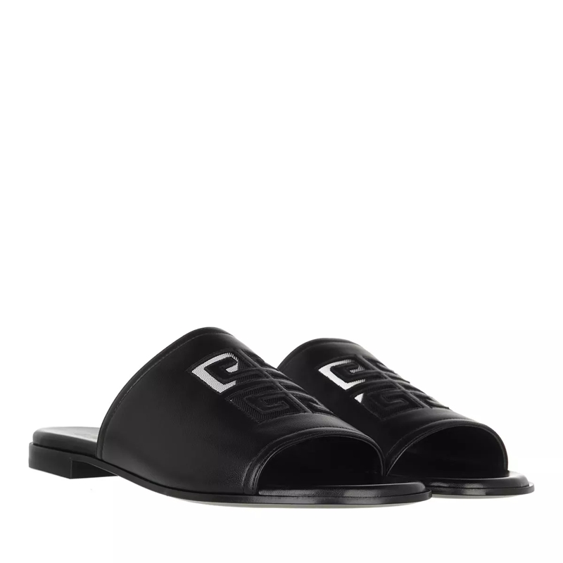 Givenchy Slides 4G Flat Sandals Black