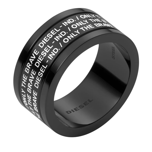 Diesel Stainless Steel Ring Black Bandring