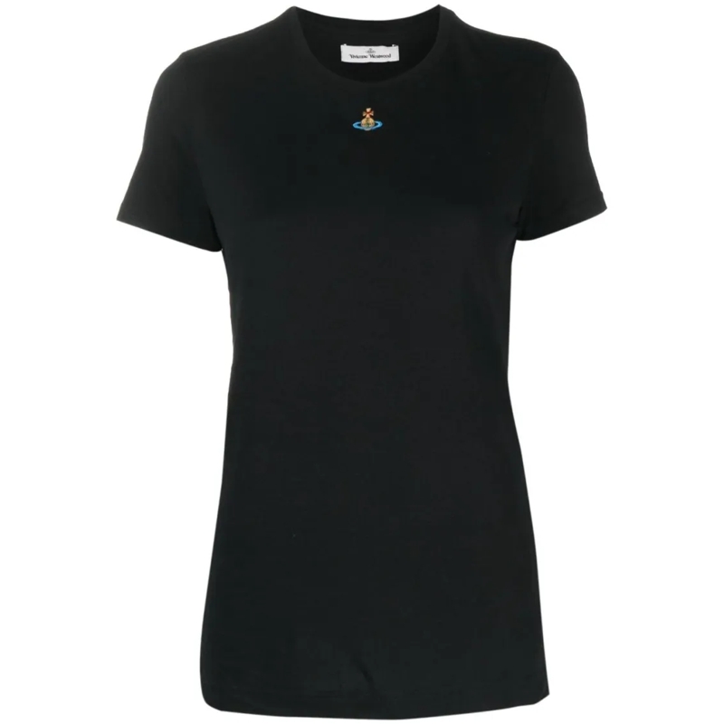 Vivienne Westwood T-shirt Organic Cotton Crew Neck T-Shirt Black