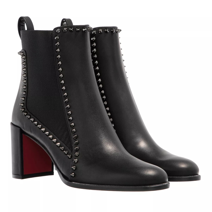 Christian Louboutin Out Line Spikes Low Boots Black