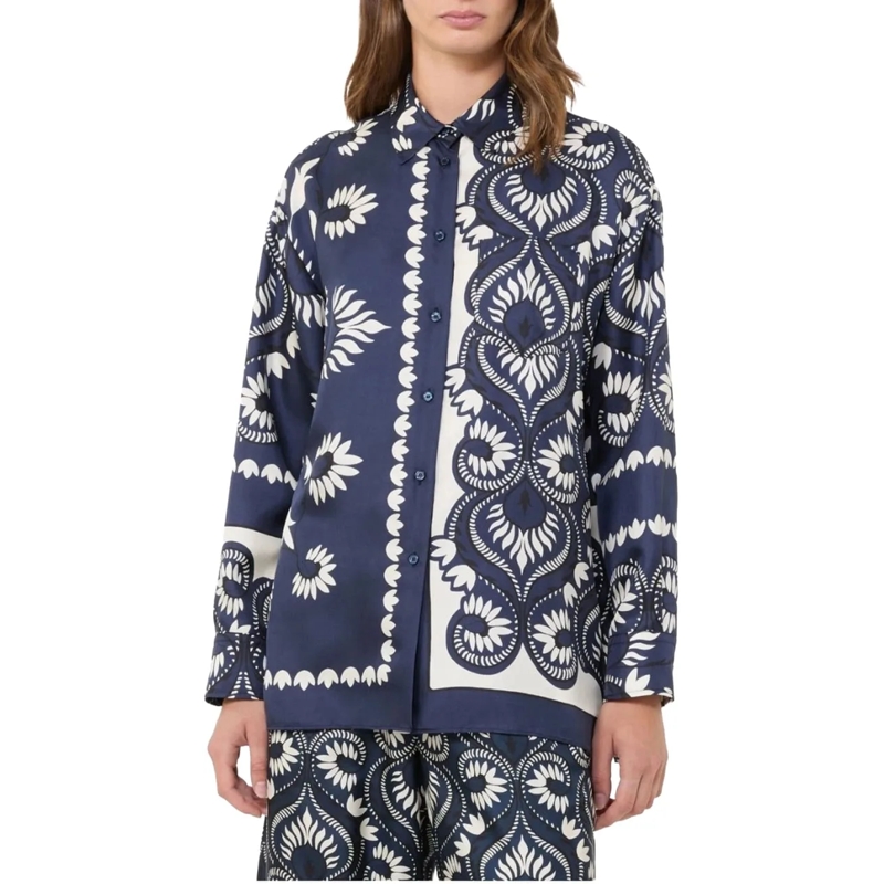 Max Mara Chemisier Max Mara Weekend Wkdlastra Blouses Donkerblauw 261 blau(Image 2)