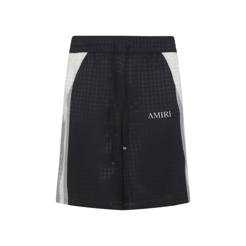 Amiri Legere Shorts Bermuda Shorts With Textured Pattern And Adjustabl Black